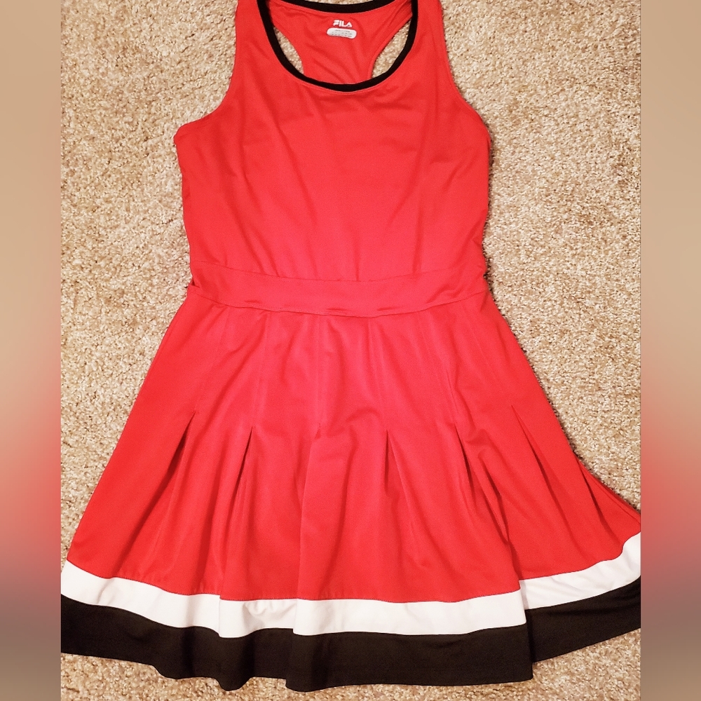 FILA Red Tennis Sports Dress Size M